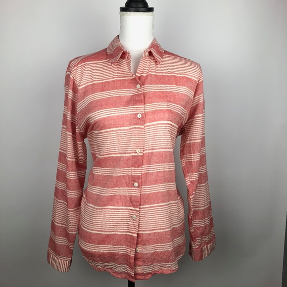 Anthropologie Tops - Anthropologie Lili's Closet Striped Button Down -M
